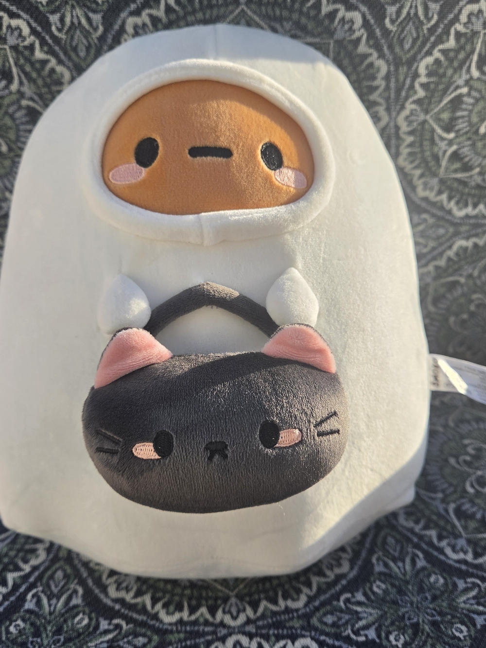 Smoko 12” Inch GHOST CAT TAYTO  Mochi Plush Potato Halloween Costume RARE